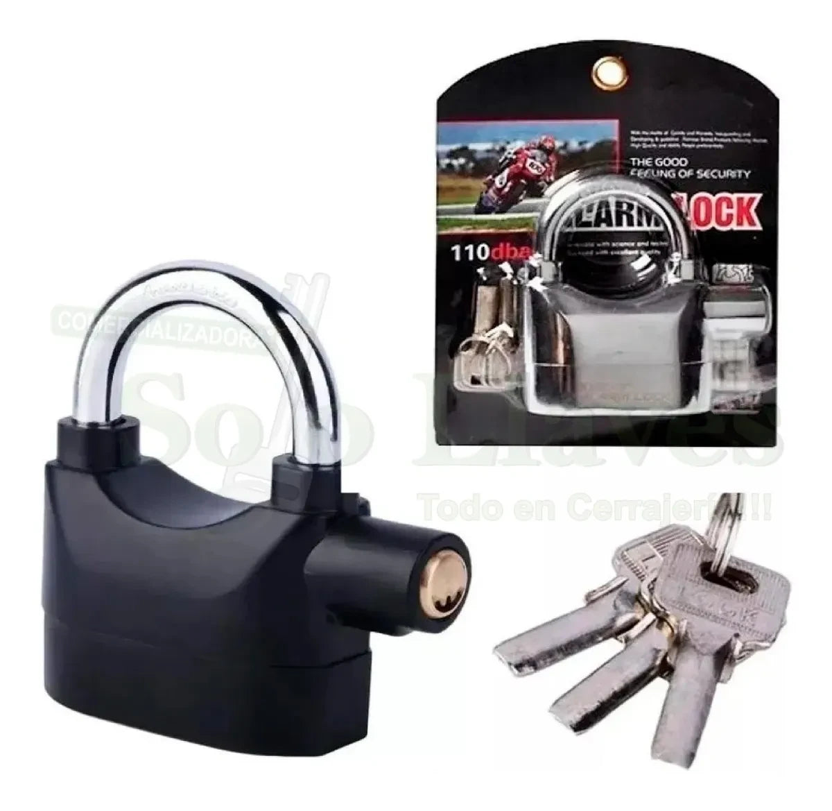 Candado De Seguridad Con Alarma Moto
