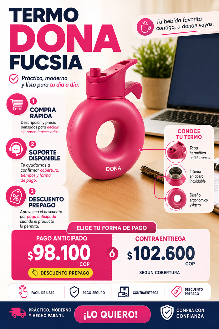 Termo Dona Fucsia
