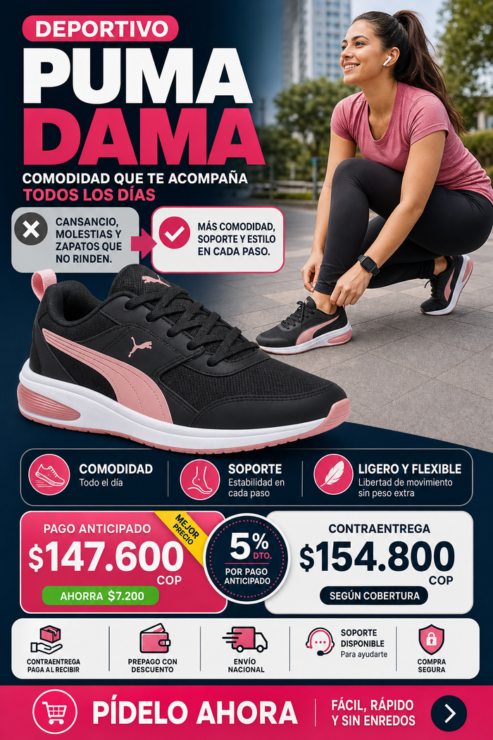 DEPORTIVO PUMA DAMA 3