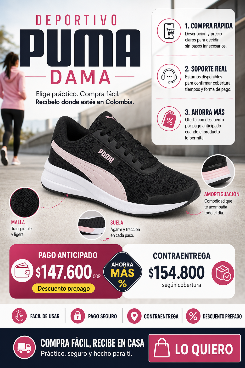 DEPORTIVO PUMA DAMA