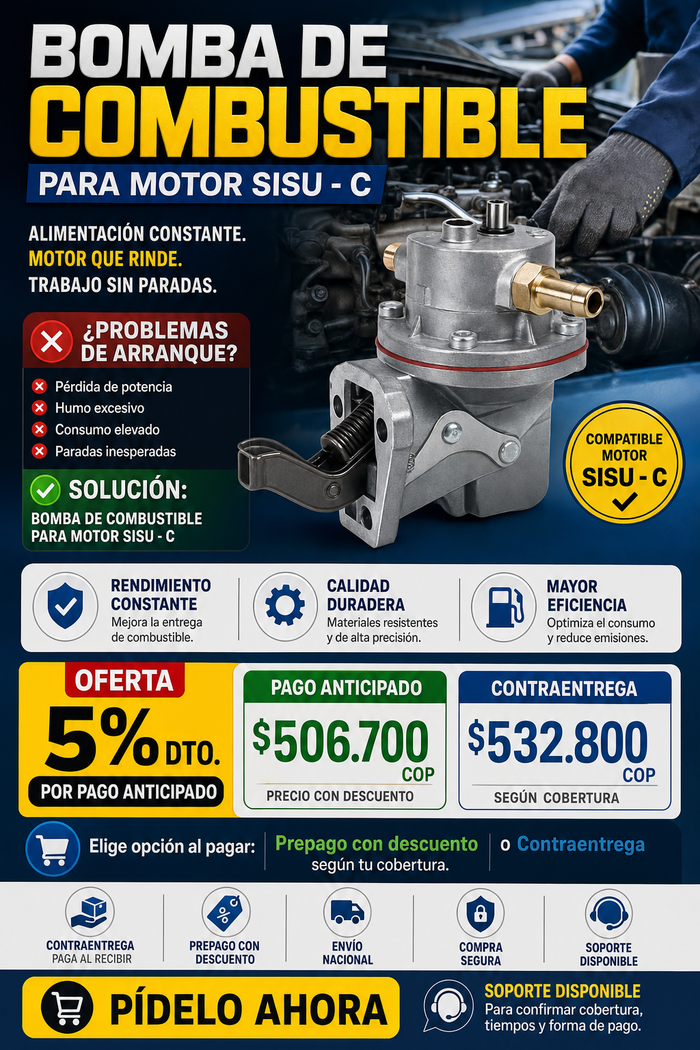Bomba De Combustible Para Motor Sisu - C 3
