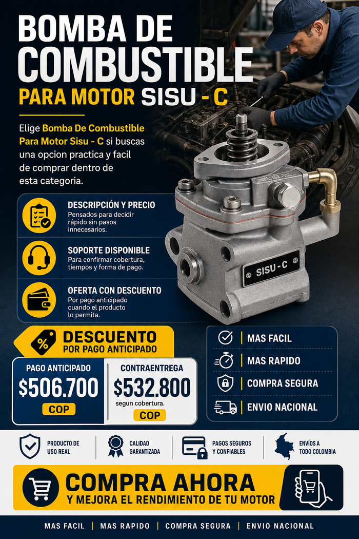 Bomba De Combustible Para Motor Sisu - C 2