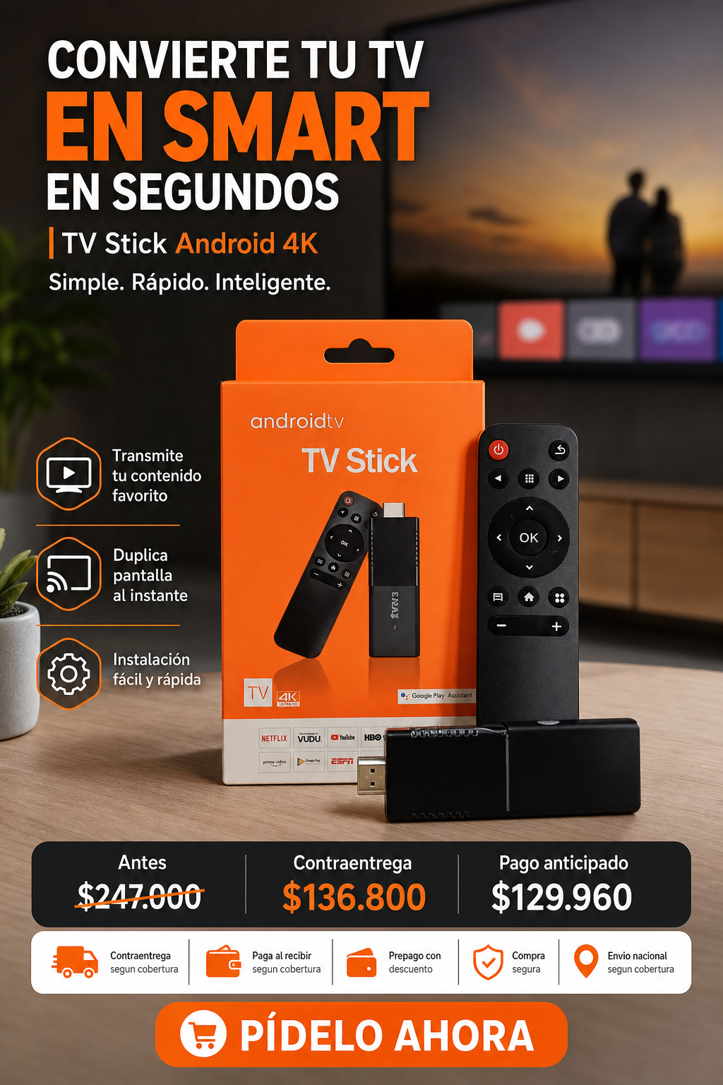 TV Stick Android 4K