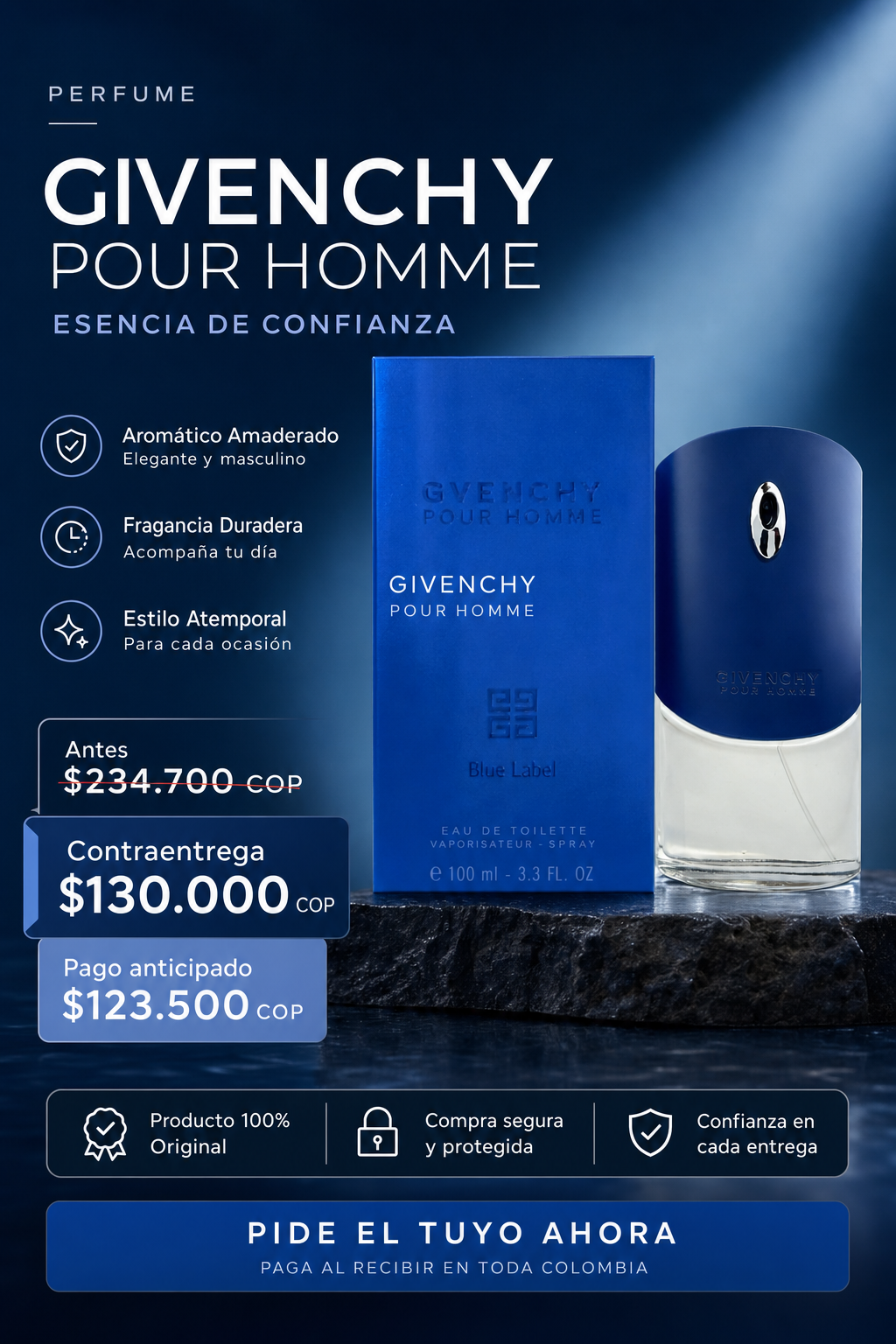 PERFUME GIVENCHY POUR HOMME