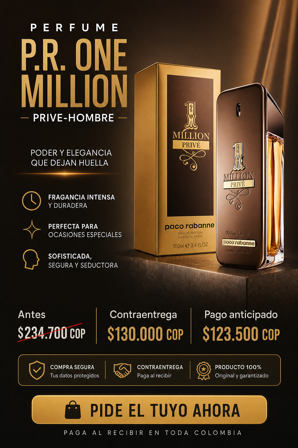 Perfume P.R. One Million Prive-Hombre