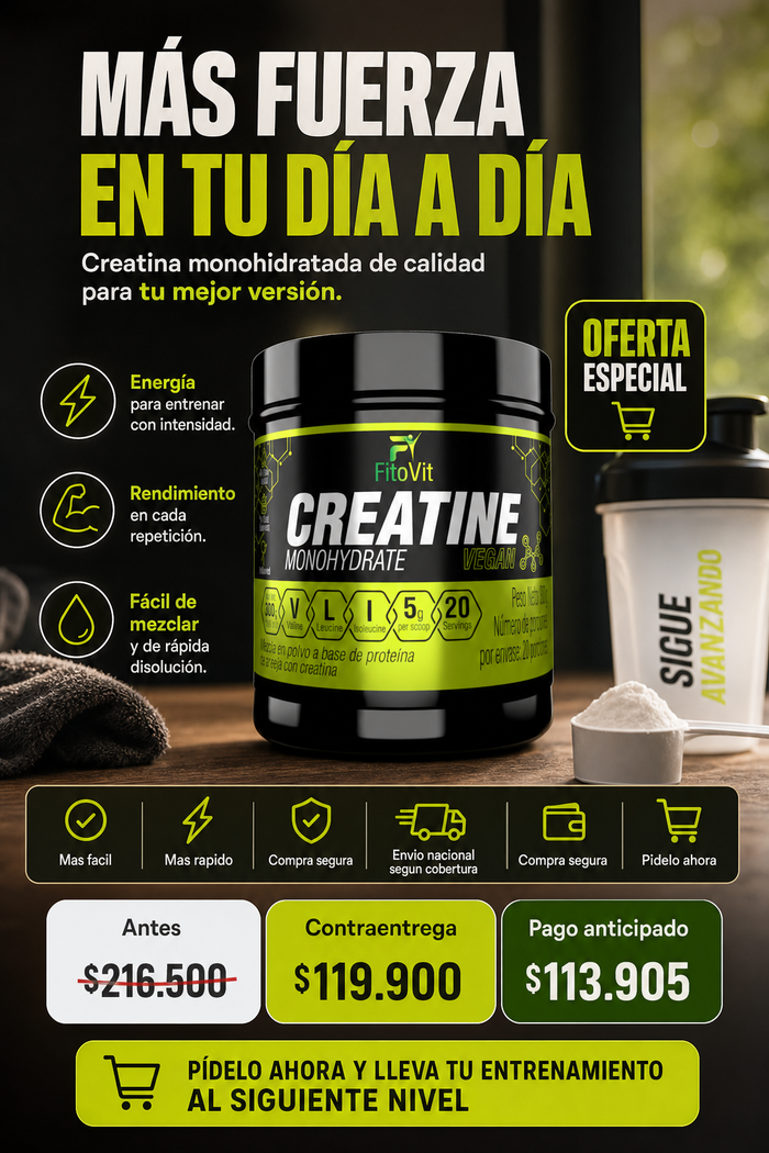 CREATINA MONOHIDRATADA X300GR FITOVIT 2
