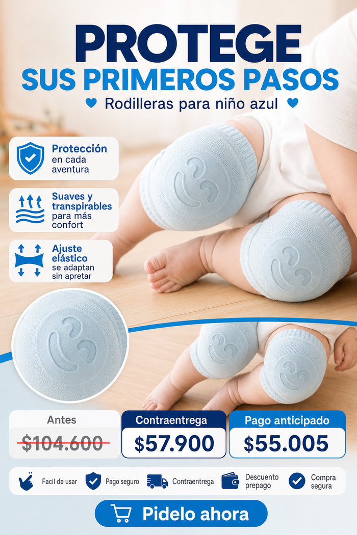 RODILLERAS PARA NIÑO AZUL