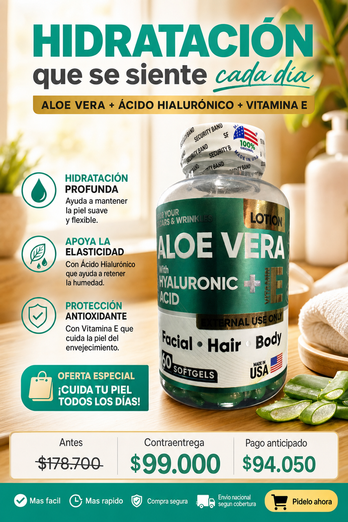 Aloe Vera Acido Hialuronico + vit E