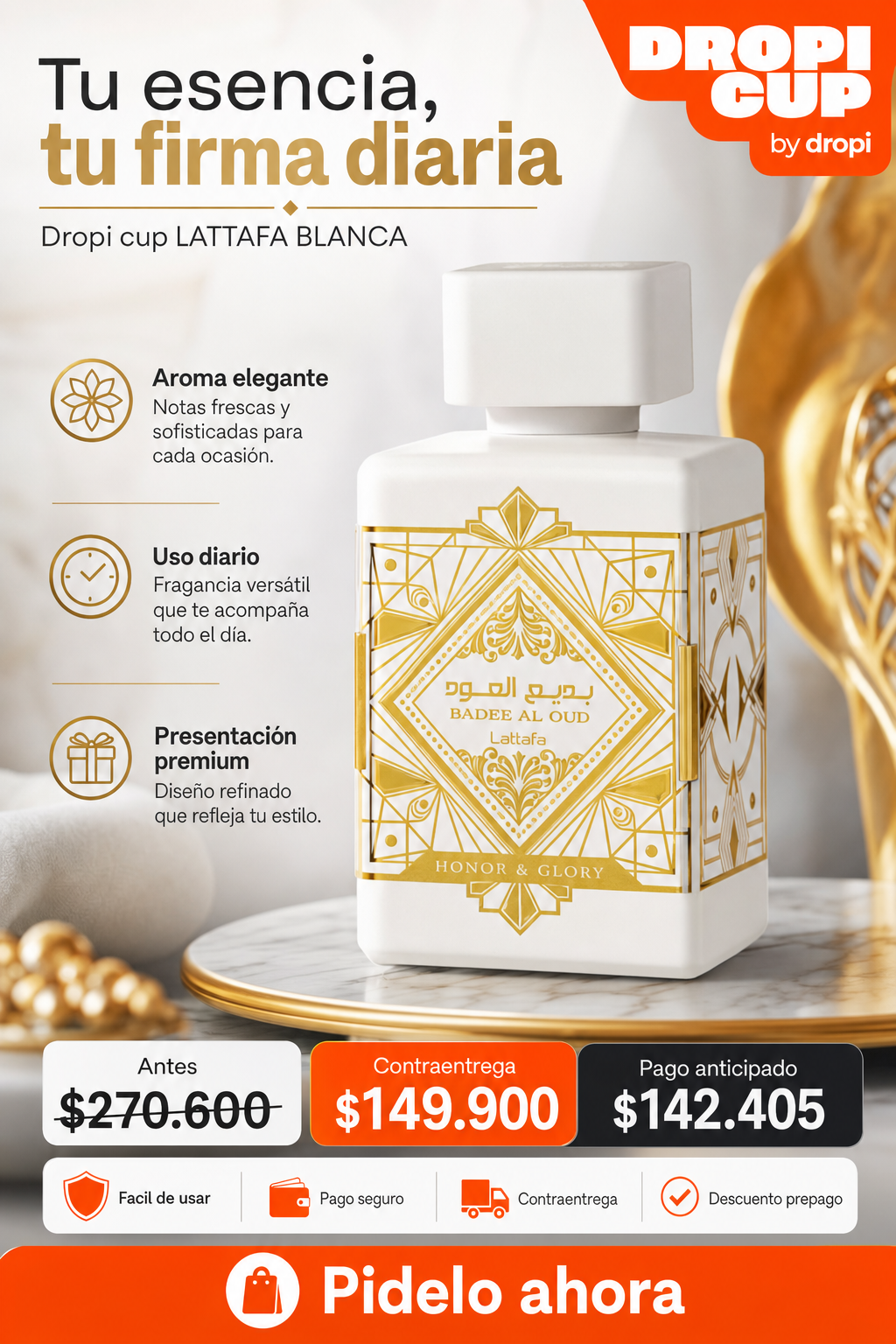 Dropi cup LATTAFA BLANCA