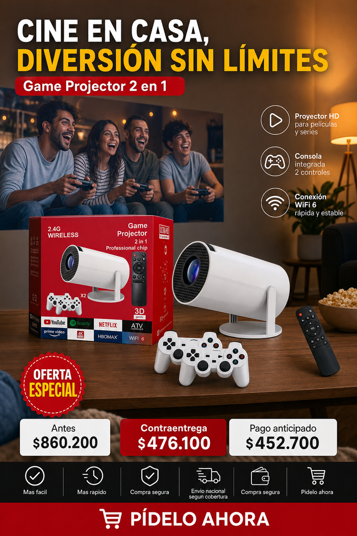 Game Projector 2 en 1 2