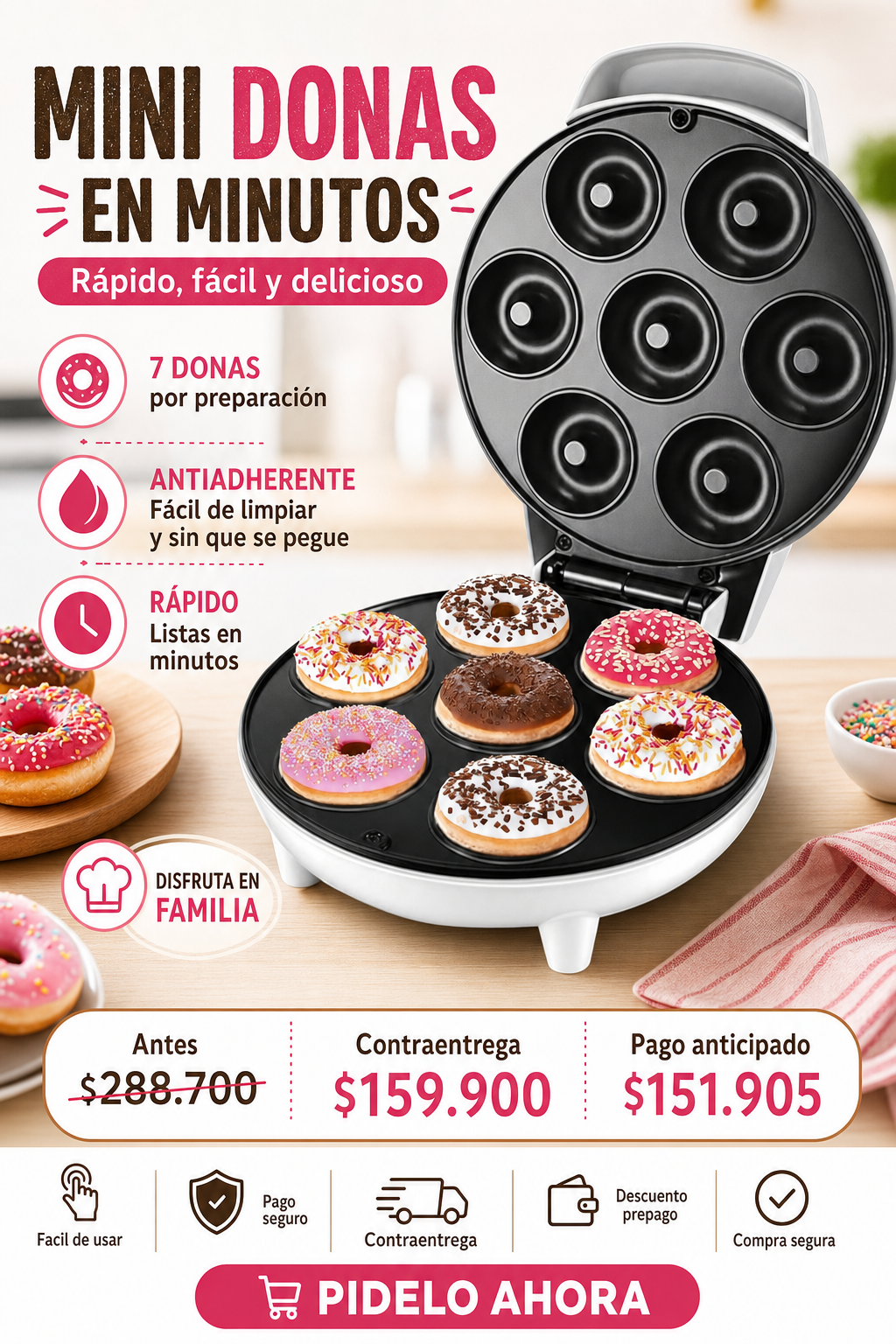 Maquina De Donas Mini Donut Maker
