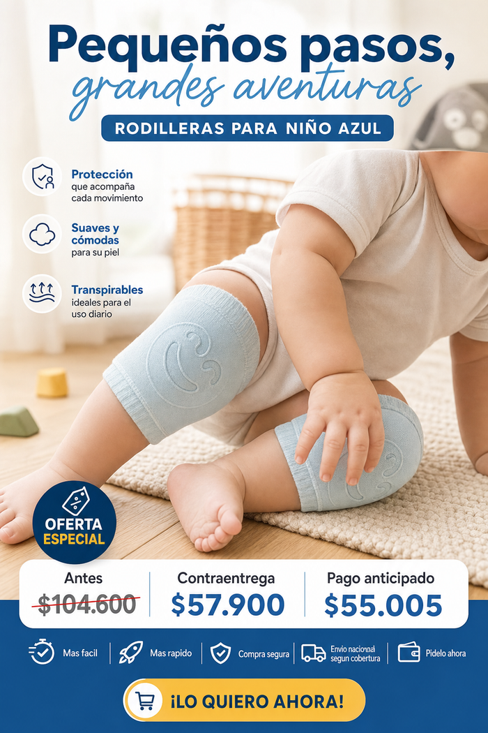 RODILLERAS PARA NIÑO AZUL 2