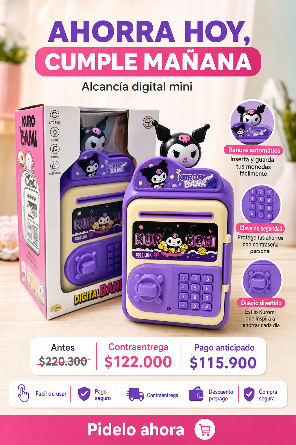 Alcancía  digital mini