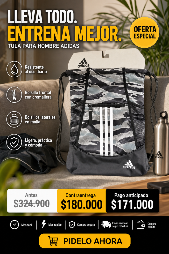 TULA PARA HOMBRE ADIDAS 2