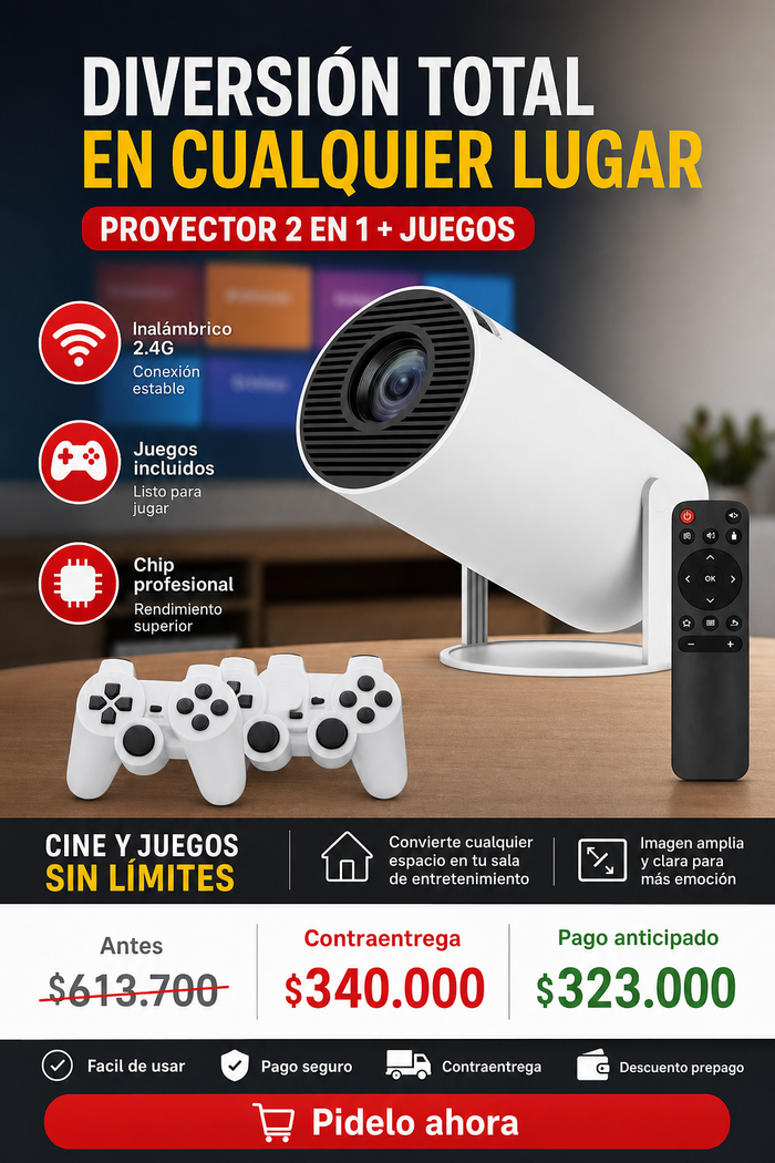 PROYECTOR IMAGEN MAGIS JUEGOS+ CONTROLES