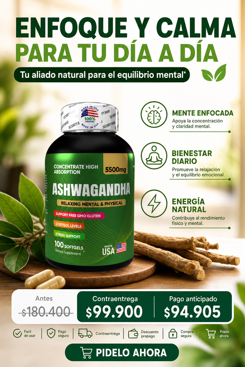 ASHWHANDA X 100 SOFGELS VIEJA