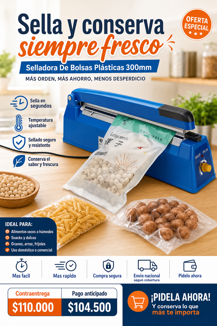 Selladora De Bolsas Plasticas 300mm 2