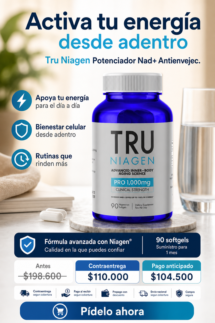 Tru Niagen  Potenciator Nad+ Antienvejec 3