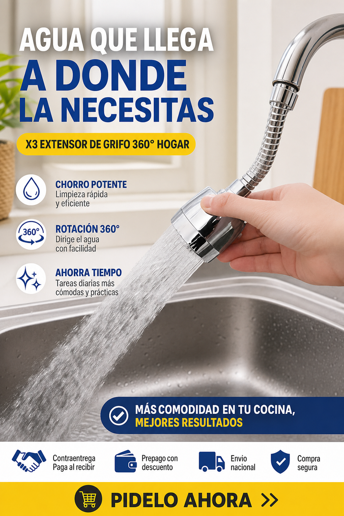 X3 Extensor de Grifo 360° Hogar 3