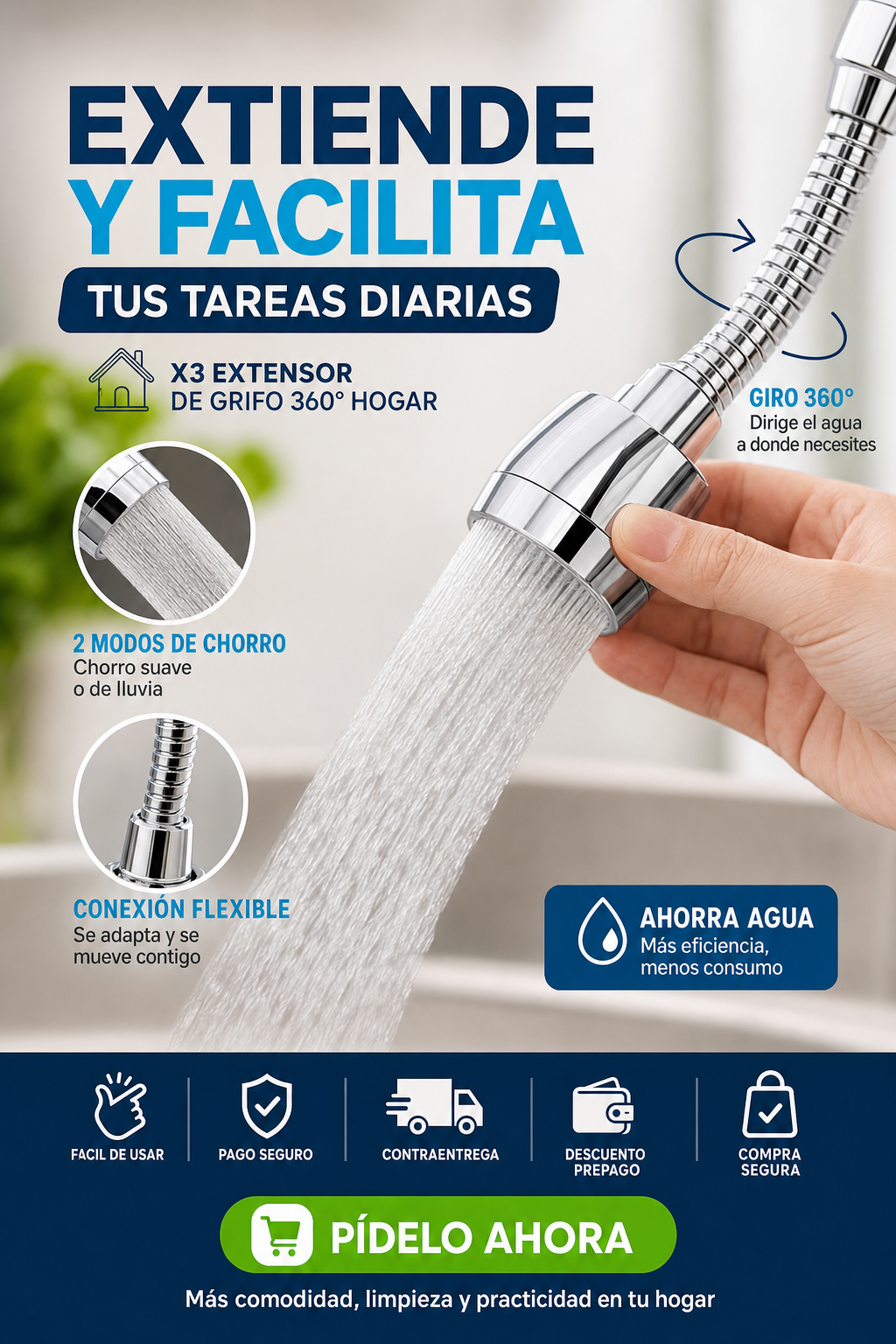 X3 Extensor de Grifo 360° Hogar