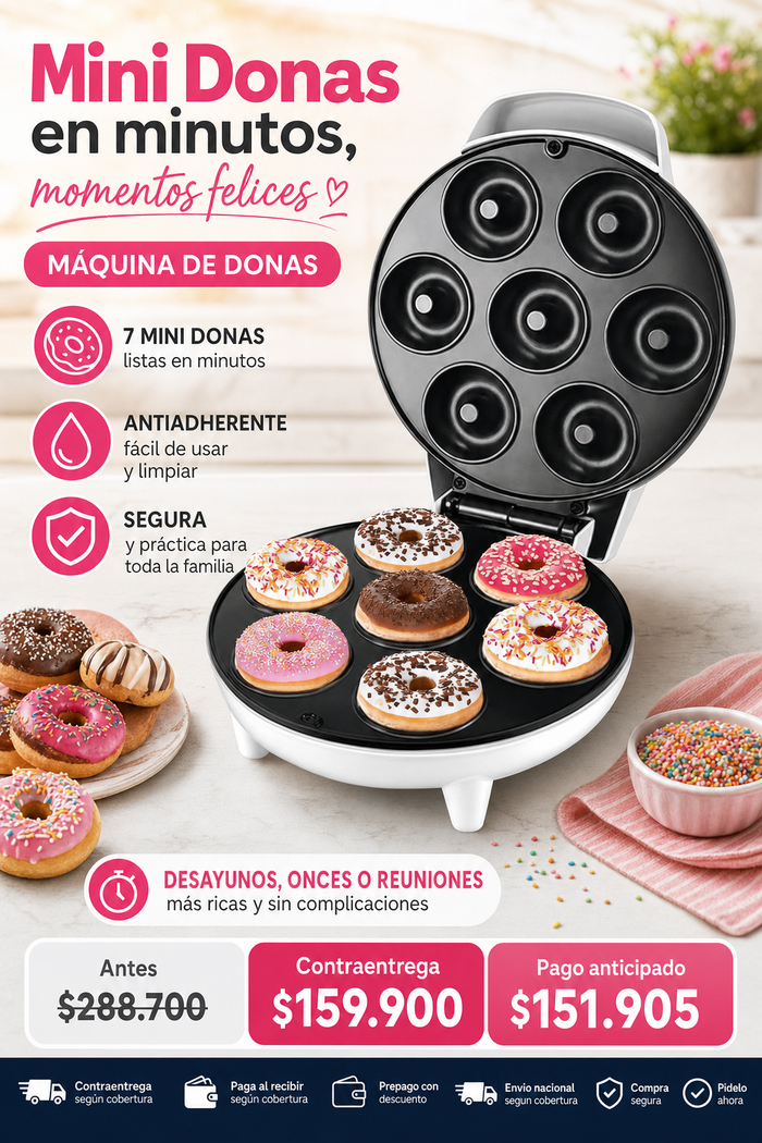 Maquina De Donas Mini Donut Maker 3
