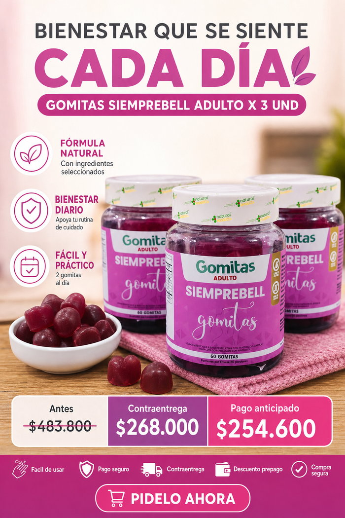 GOMITAS SIEMPREBELL ADULTO X 3 UND