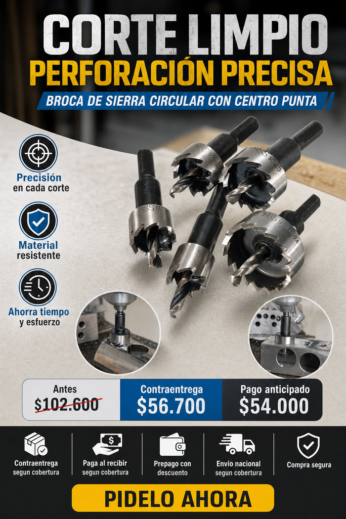 BROCA DE SIERRA CIRUCLAR CON CENTRO PUN 3