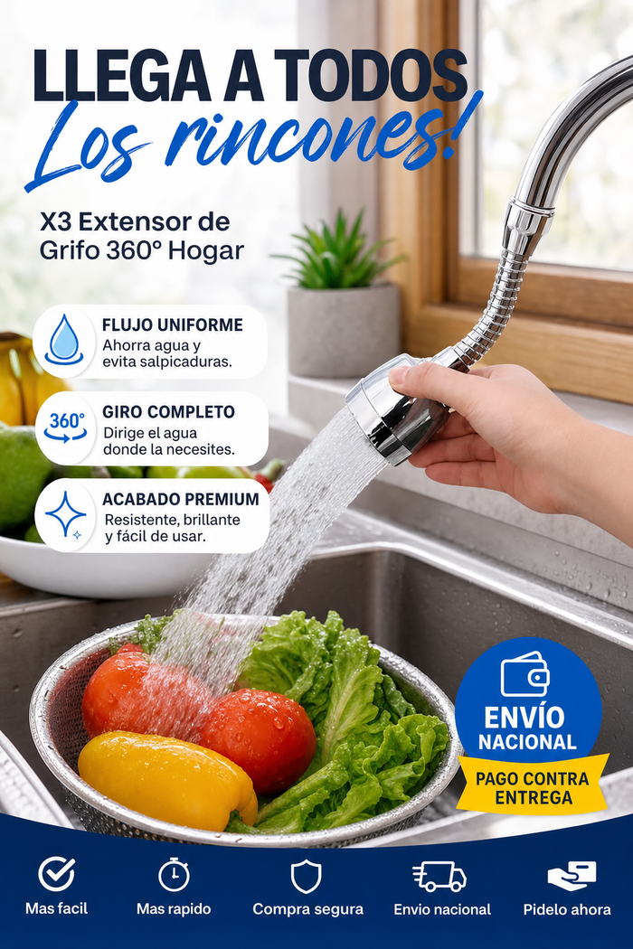 X3 Extensor de Grifo 360° Hogar 2
