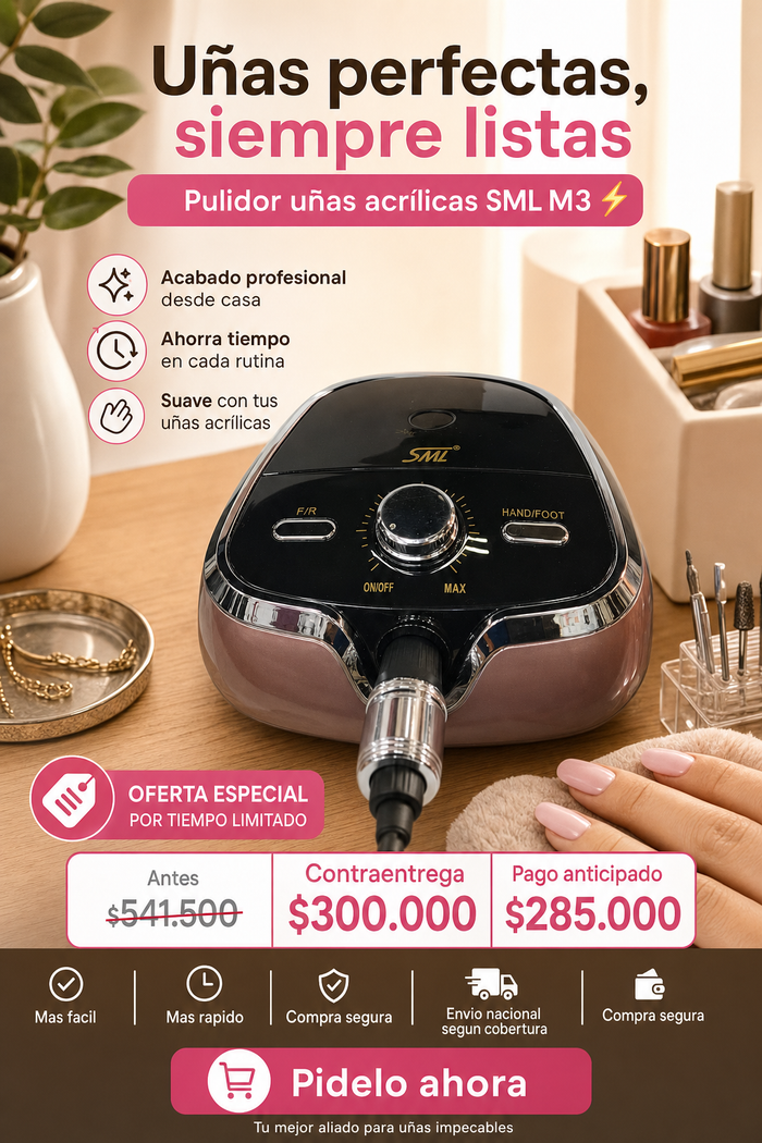 Pulidor uñas acrílicas SML M3 ⚡ 2