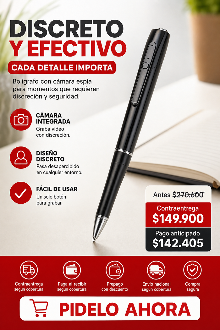 BOLÍGRAFO CON CÁMARA ESPÍA 3