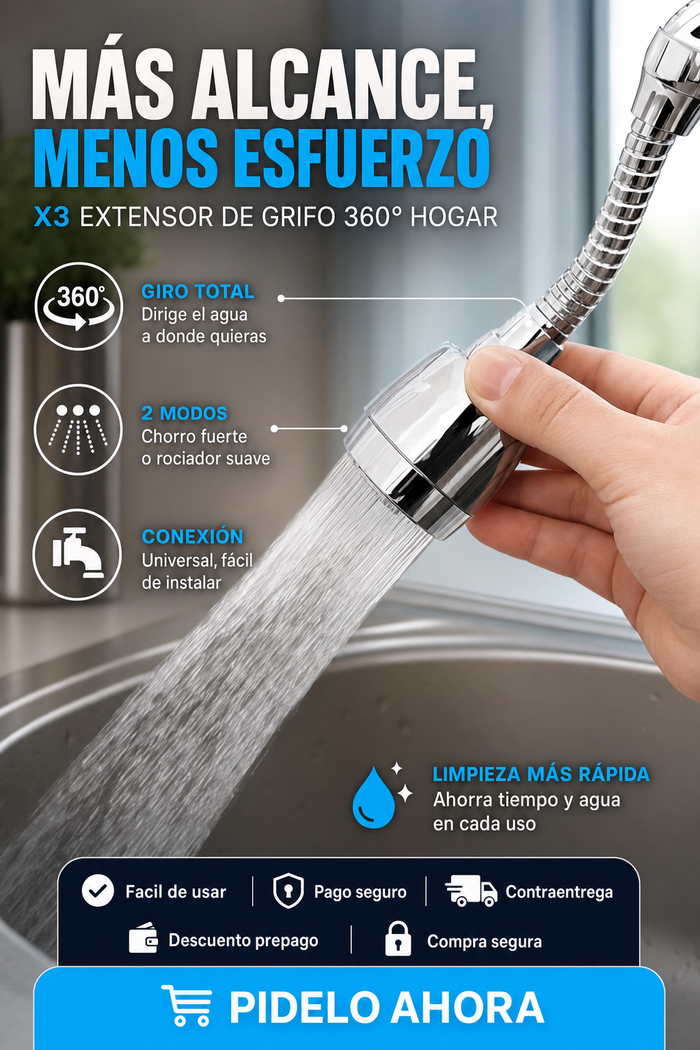X3 Extensor de Grifo 360° Hogar 4