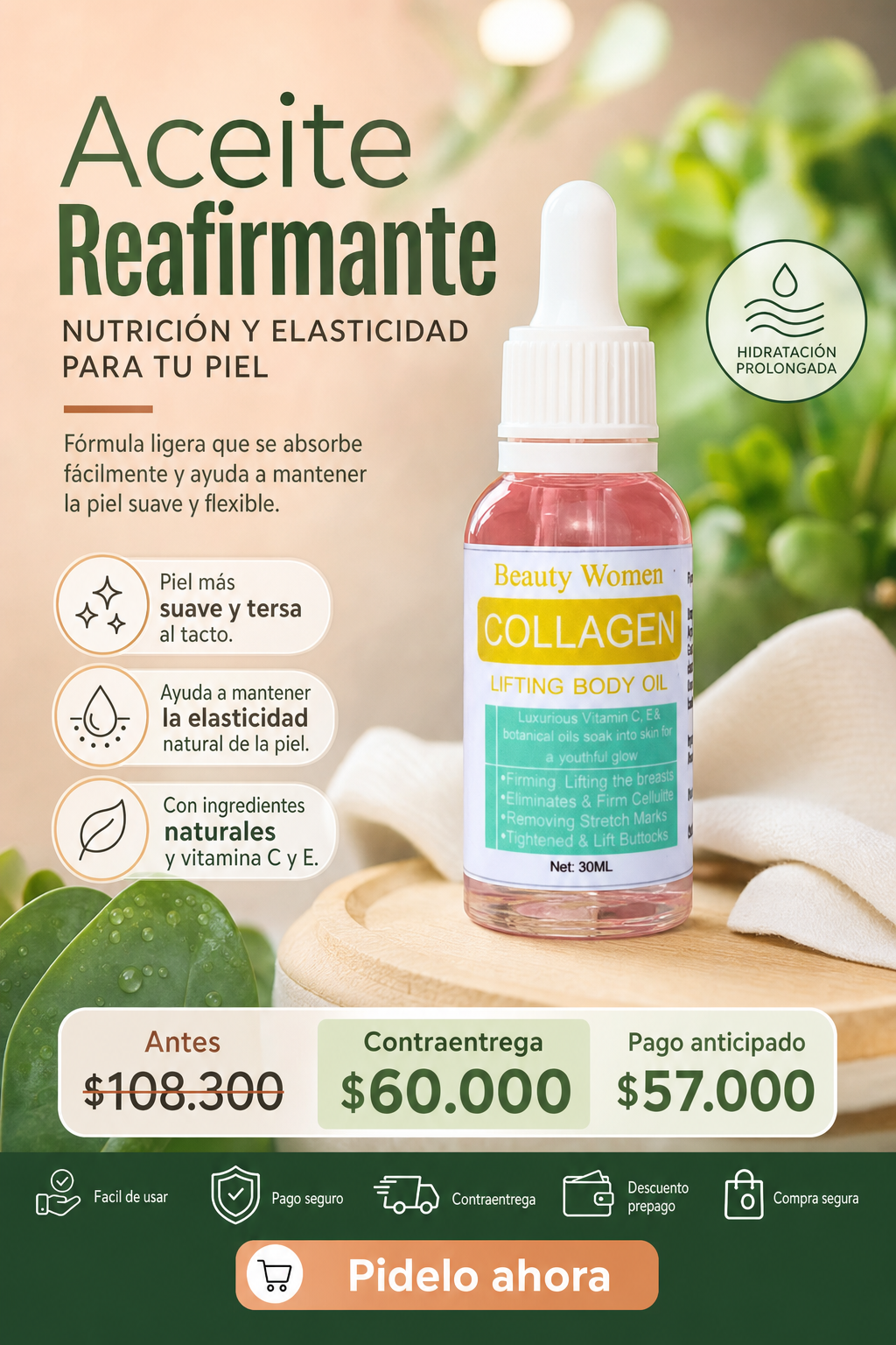 BEAUTYWOMEN ACEITE REAFIRMANTE