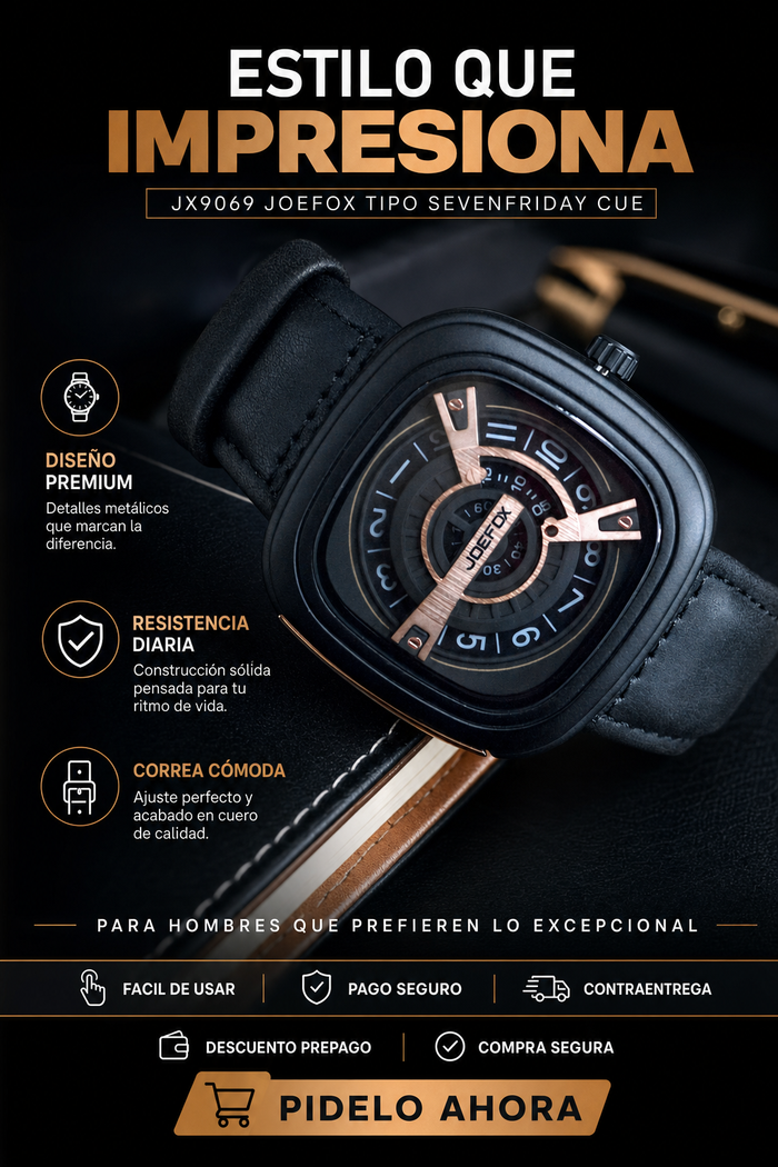 JX9069 RELOJ JOEFOX TIPO SEVENFRIDAY CUE