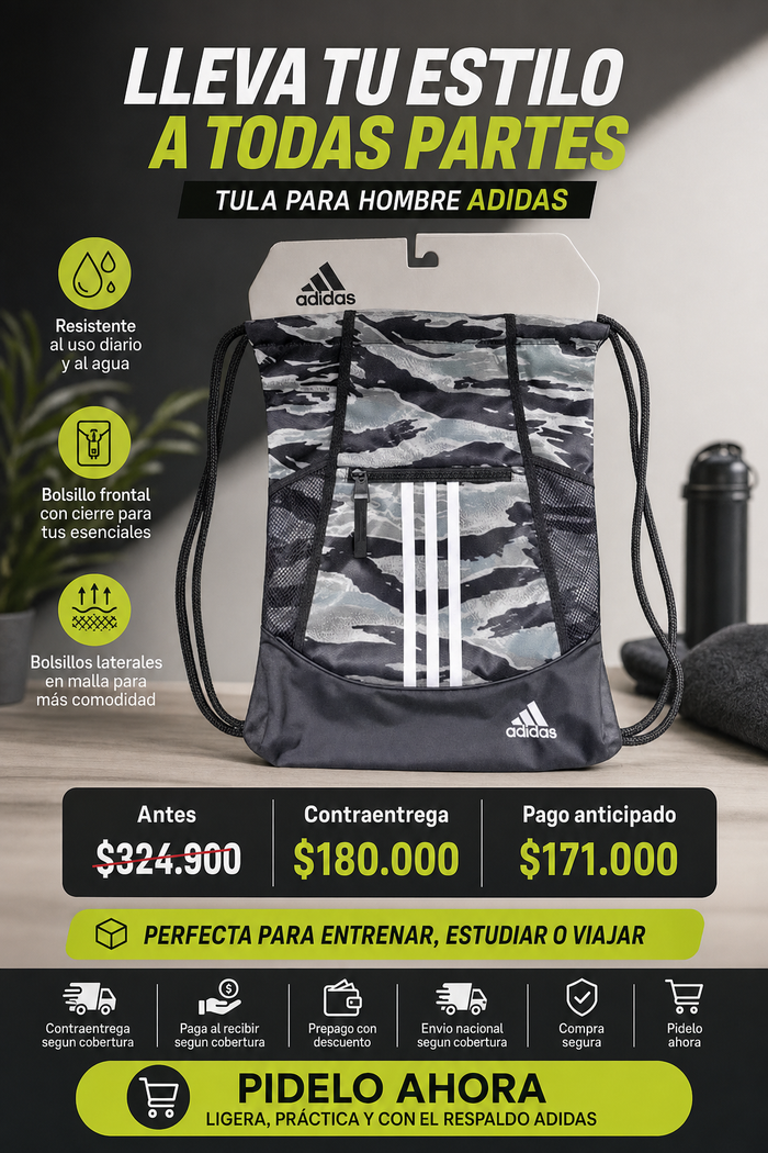 TULA PARA HOMBRE ADIDAS 3