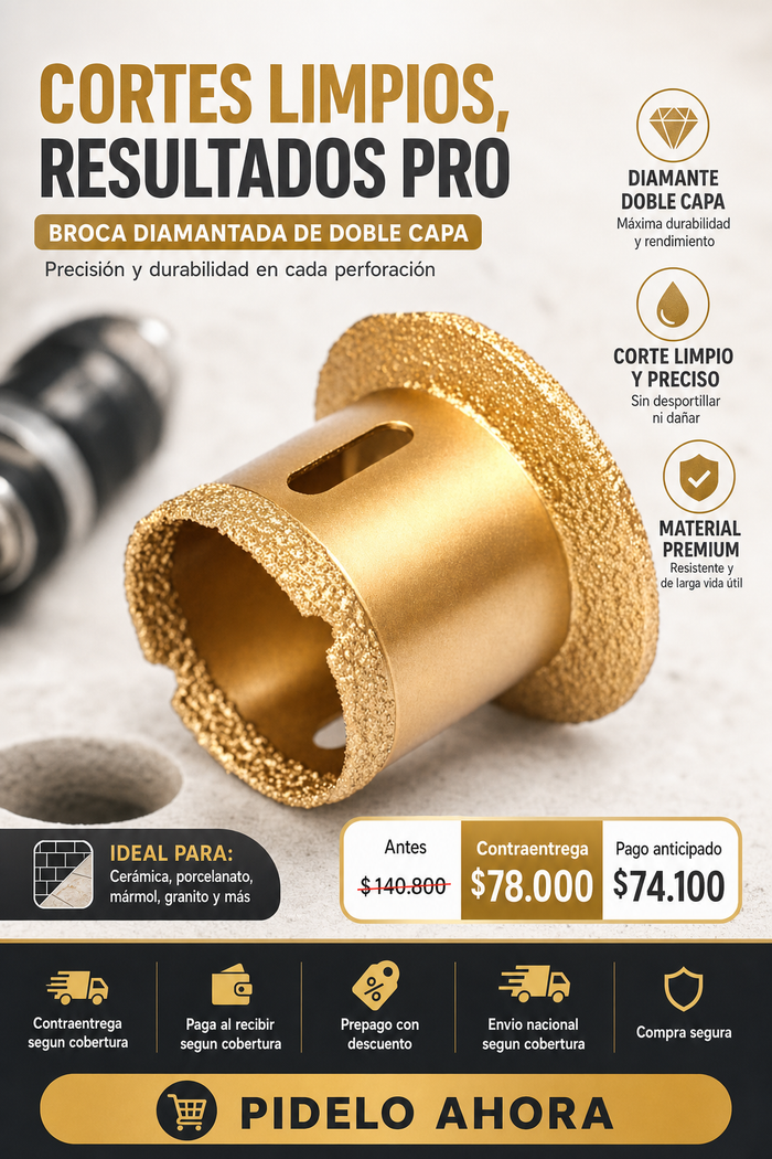 Broca diamantada de doble capa 3