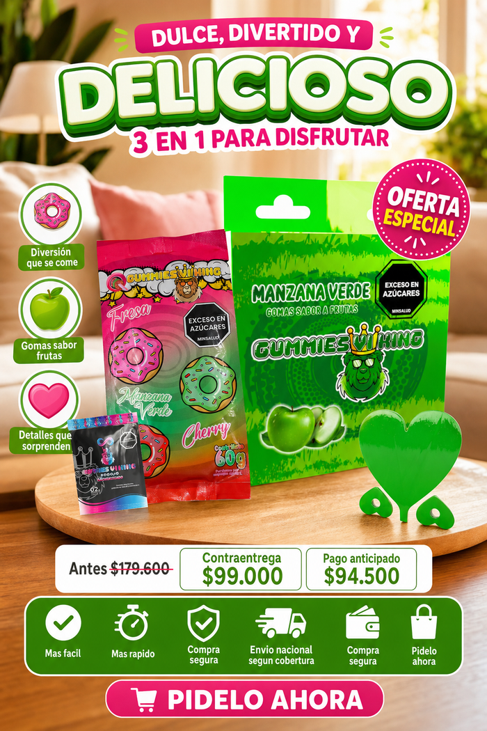 Panty Comestible + Anillo Dona + Gummies