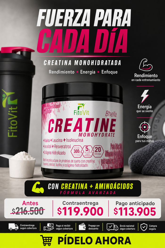 BHELLA CREATINE MONOHYDRATADA 300GR FITO 3