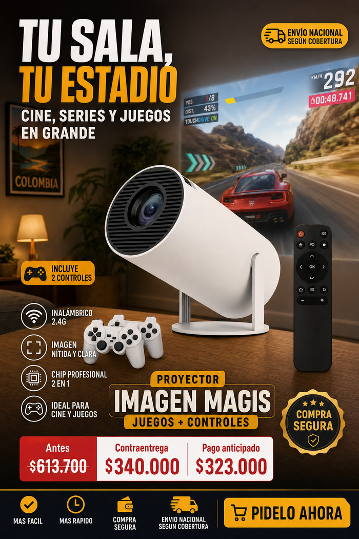 PROYECTOR IMAGEN MAGIS JUEGOS+ CONTROLES 2