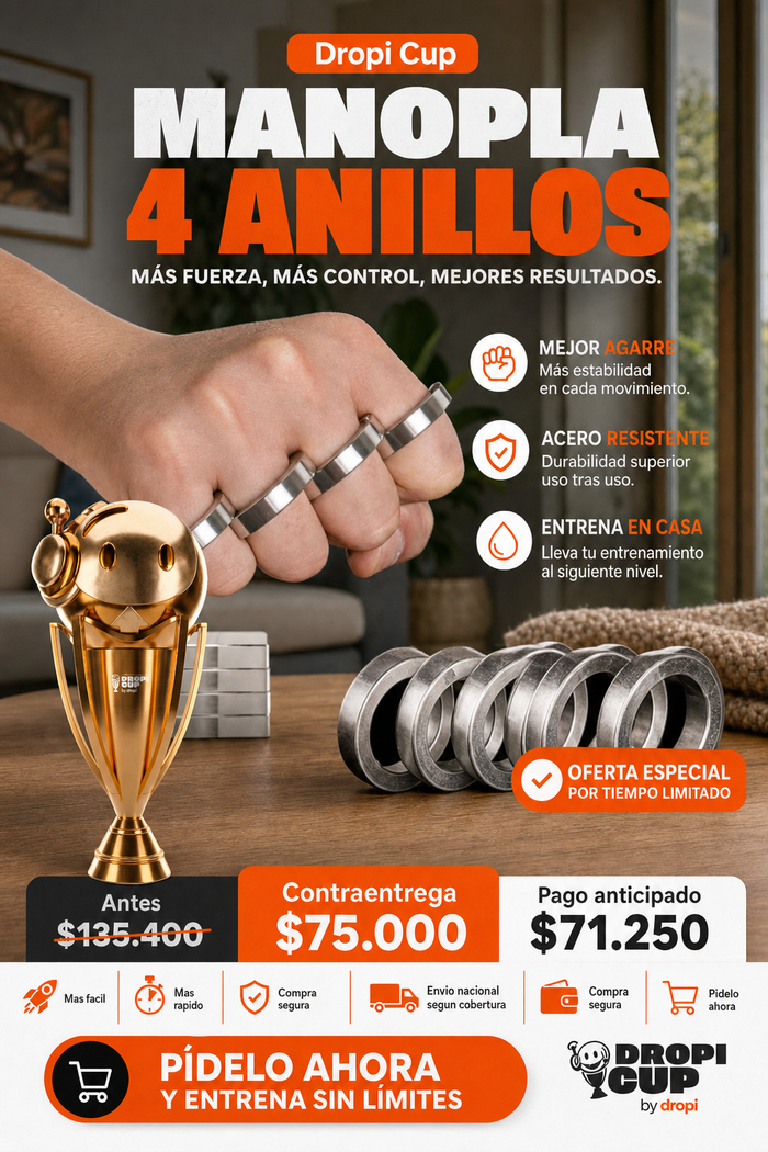 MANOPLA 4 ANILLOS  Dropi Cup 2