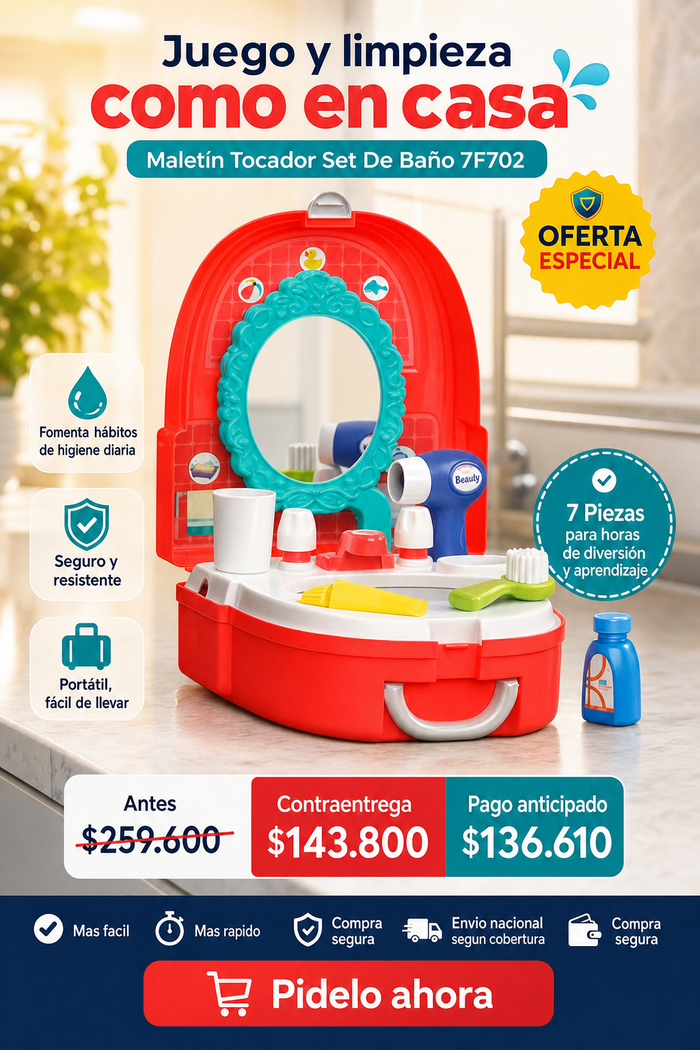 Maletin Tocador Set De Baño 7F702 2