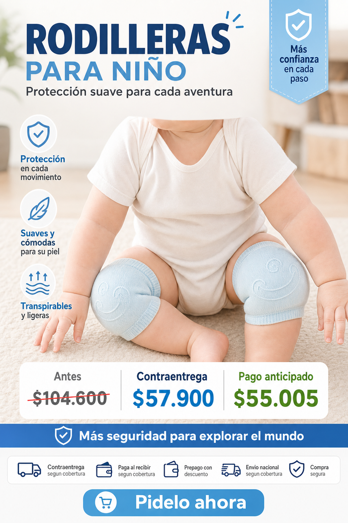 RODILLERAS PARA NIÑO AZUL 3