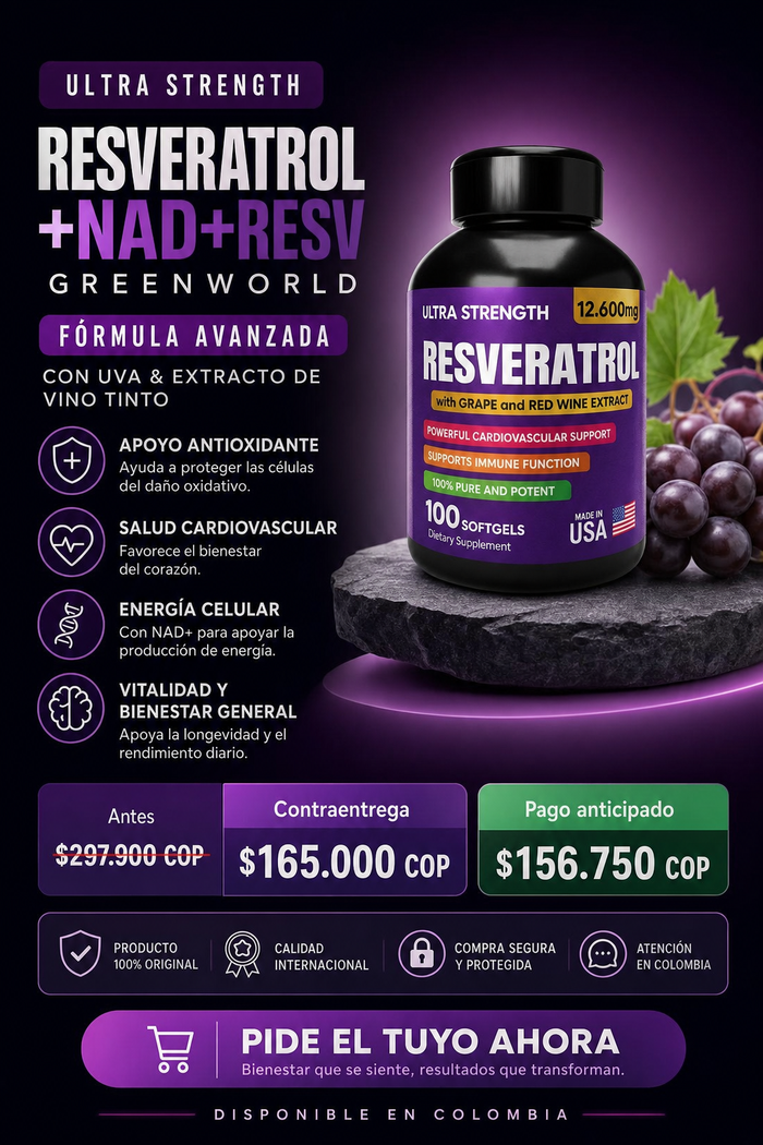 RESVERATROL+NAD+RESV GREENWORLD 2